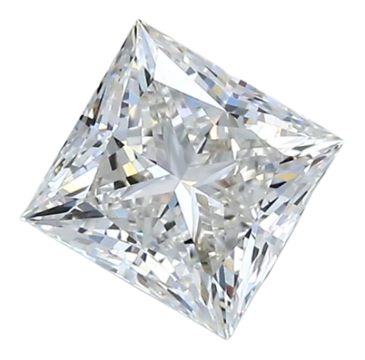 1.32 Carat H VS1 Princess Natural Diamond For Discount