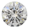 0.54 Carat E IF Round Natural Diamond Cheap