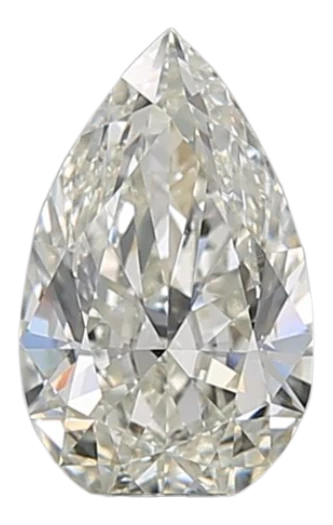 0.77 Carat J VS2 Pear Natural Diamond For Sale