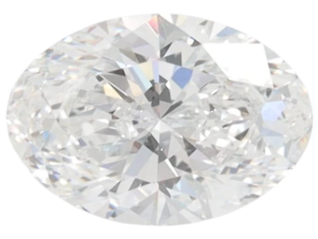 1.34 Carat E VVS2 Oval Lab Diamond Online Hot Sale