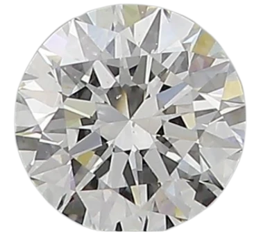 0.74 Carat E SI1 Round Natural Diamond on Sale