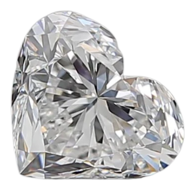 0.9 Carat E VS1 Heart Natural Diamond on Sale