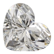 1.01 Carat G VVS2 Heart Natural Diamond For Sale