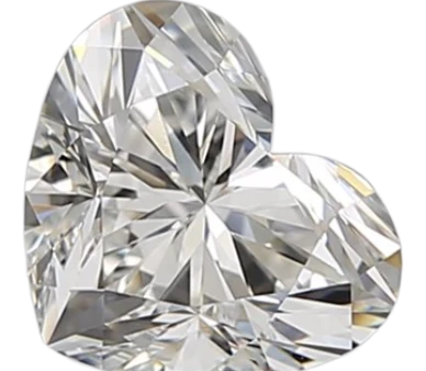 1.01 Carat G VVS2 Heart Natural Diamond For Sale