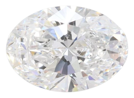 1.38 Carat E VVS2 Oval Lab Diamond Discount