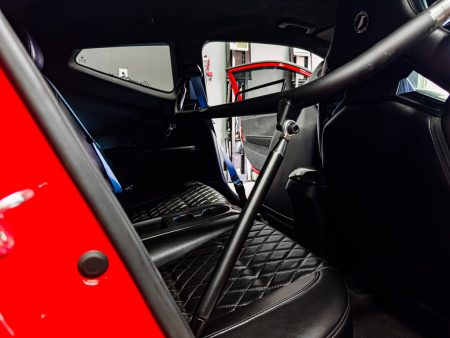 Cipher Seat Belt Harness Bar Hyundai Veloster N (2019-2022) Black Powdercoated Stainless on Sale