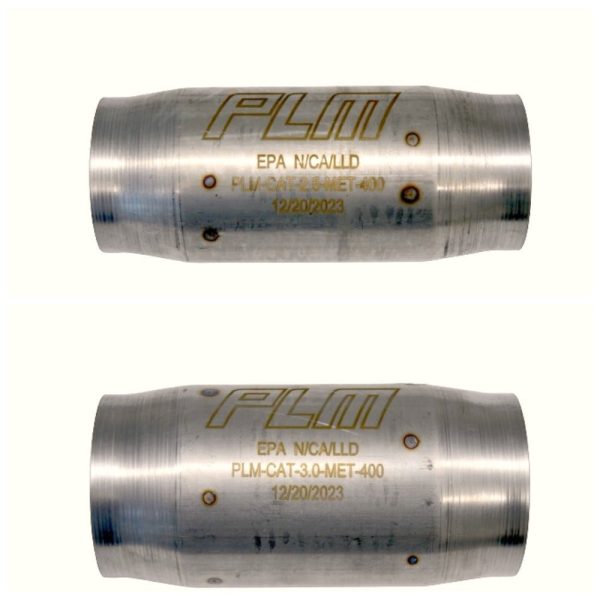 PLM EPA Compliant High Flow Catalytic Converter (400 Cell) 2.5  or 3  Performance Metallic Online